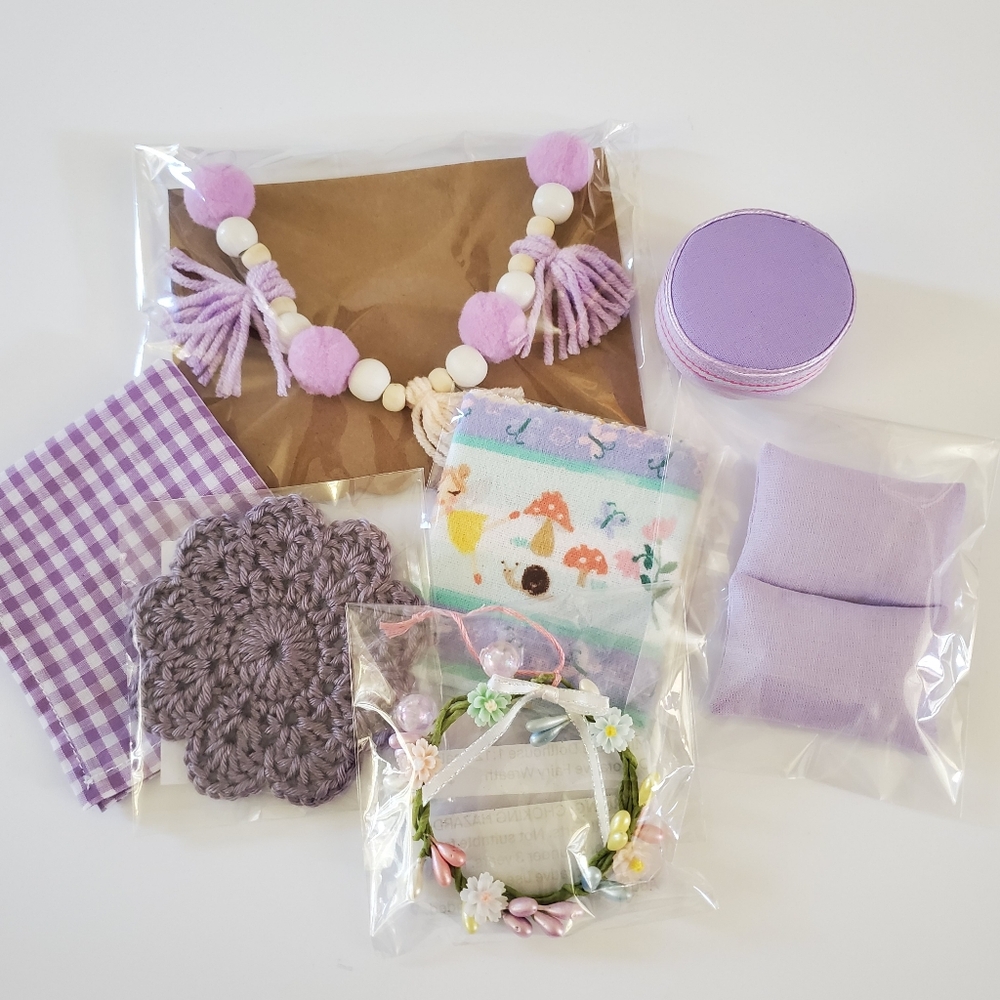 Miniature Dollhouse 1:12 Scale Lavender Accessory Bundle Maileg